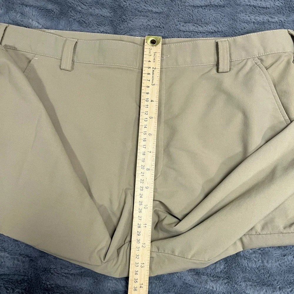 Under Armour Mens Golf Pants‎ Khaki Tan Straight Leg Performance 36/30 HeatGear